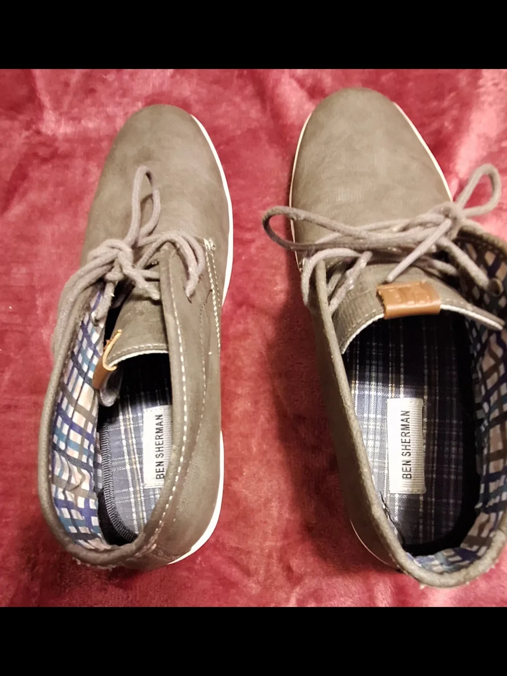 Ben Sherman Men's Grey Casual Lace-Up Shoes